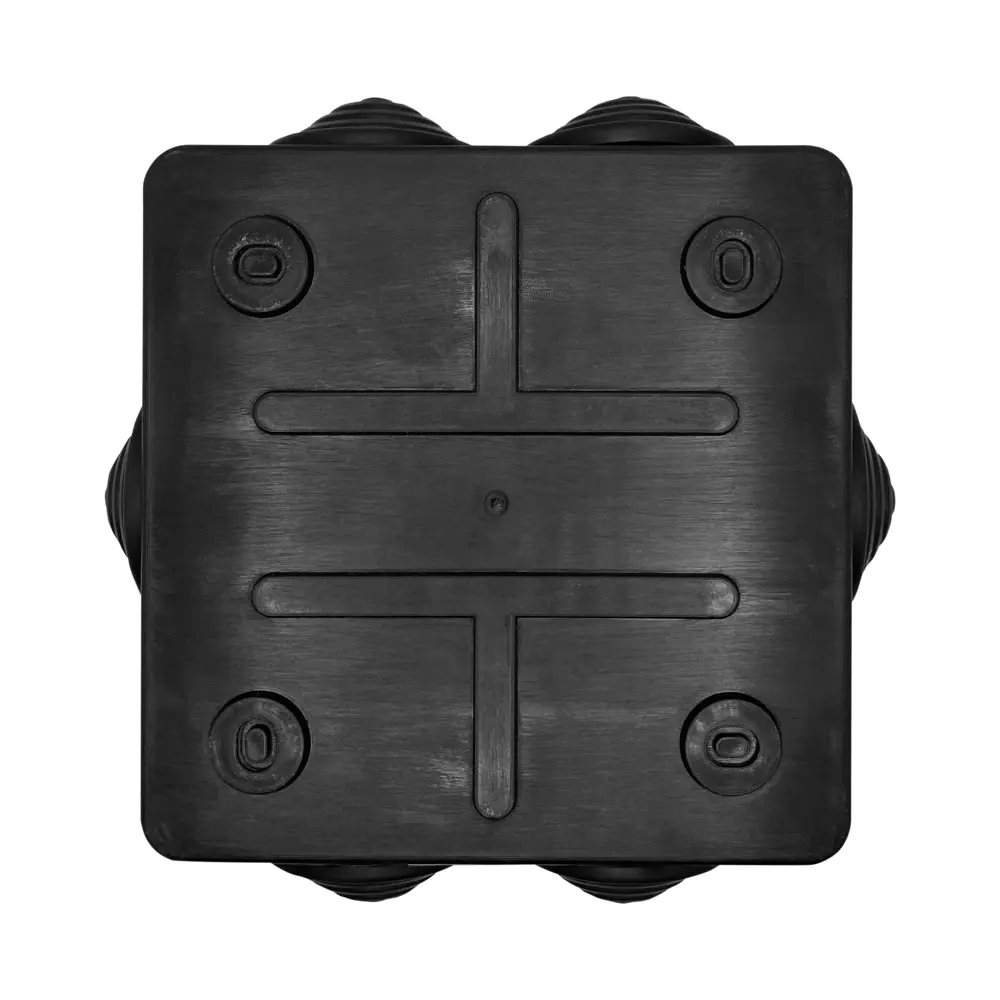 Распределительная коробка открытая LEXMAN D 100x100x55 мм 6 вводов IP55 цвет черный STLM-2034817 - Вид №3