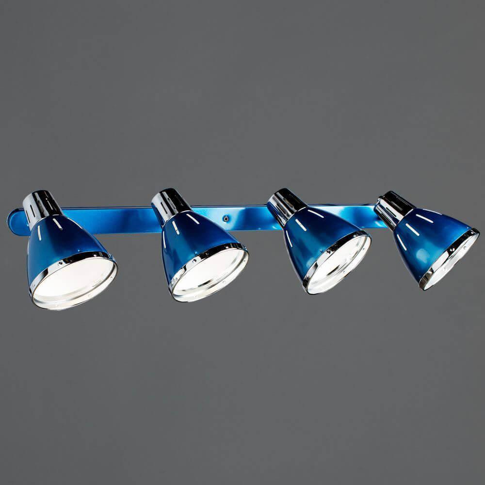 Спот настенный на 4 лампы синий Arte Lamp A2215PL-4BL ARTE LAMP 47 BLUE 00-3924008 Синий  - Вид №2