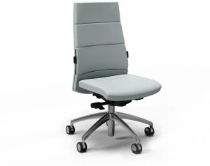 FANTONI Регулируемое по высоте офисное кресло из кожи с 5 спицами и колесами Seating system