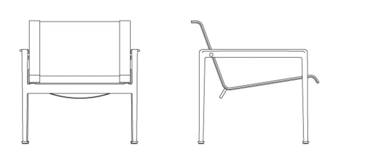 Сетчатое садовое кресло с подлокотниками Knoll 1966 ARCH-00076255 - Вид №3