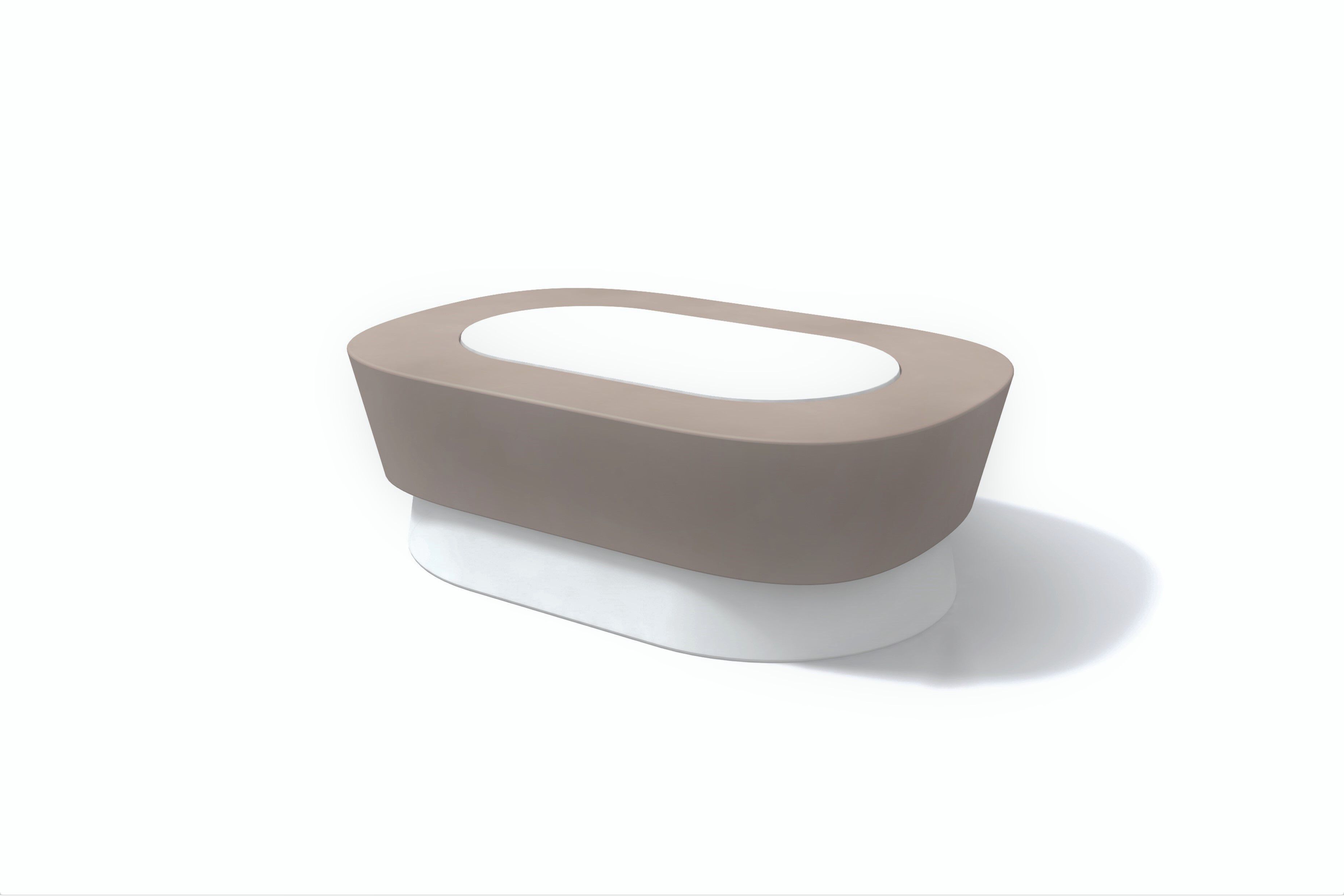 Овальный журнальный столик из полиэтилена Kloris HANOI ARCH-00149095 - Вид №4