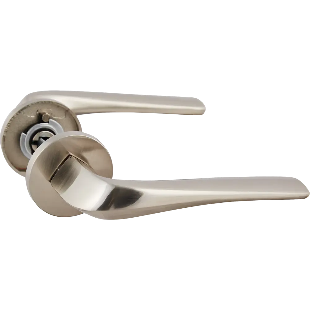 Дверные ручки Puerto Соффиони для межкомнатных дверей в стиле матовый никель 86523111 STLM-0069625