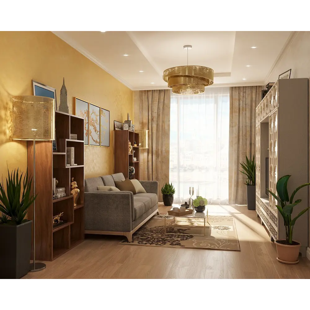 Торшер «Globo» 1xE27x60 Вт, цвет золото STLM-2143734 - Вид №1