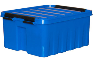 16522945 Ящик п/п 210х170х95 мм с крышкой и клипсами синий 18692 Rox Box