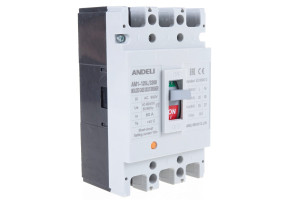 16087015 Автоматический выключатель AM1-125L/3P 80A 30KA ADL06-024 ANDELI