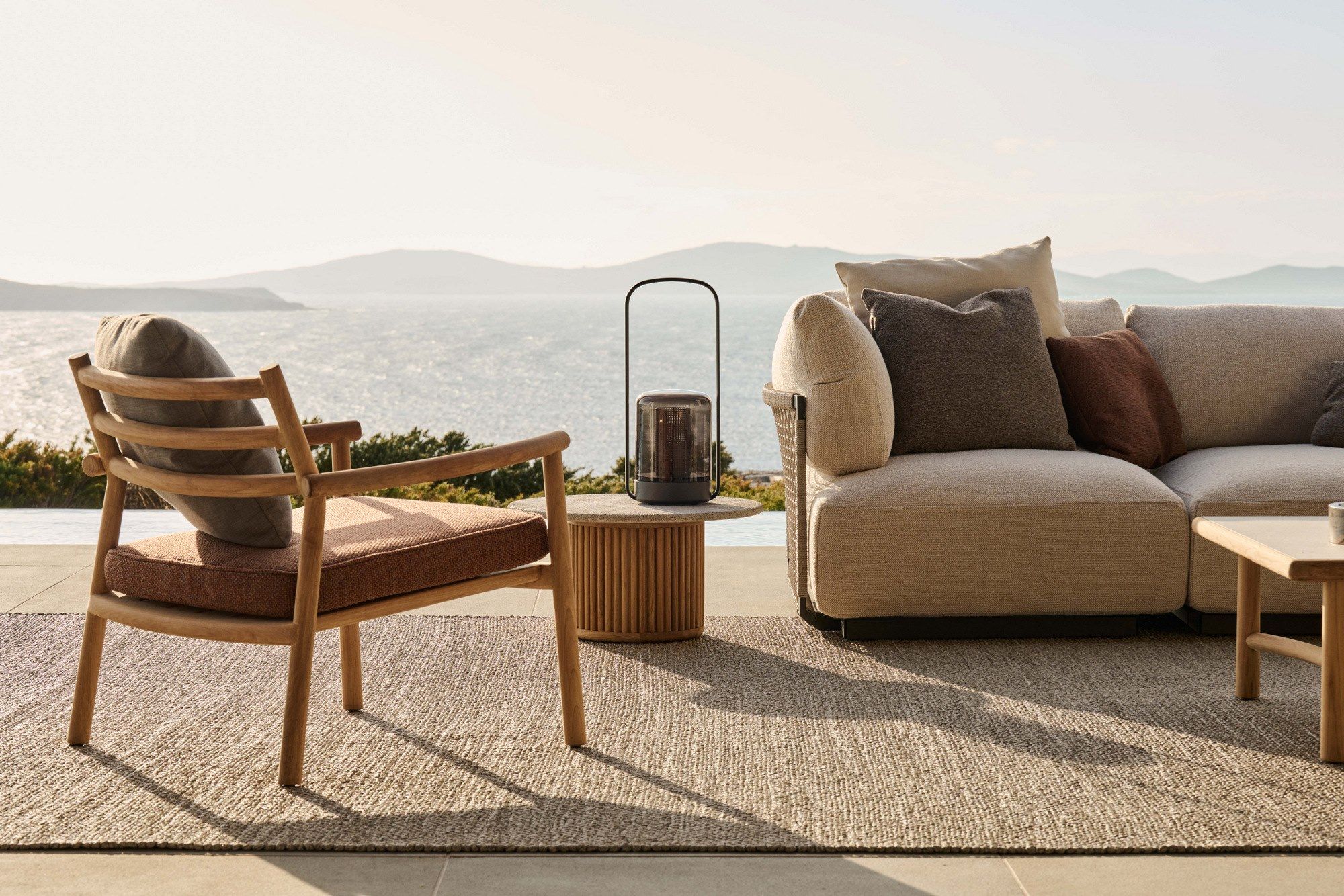 Садовое кресло из тикового дерева с подлокотниками TRIBÙ Ukiyo ARCH-00107788 - Вид №5