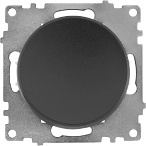 Выключатель встраиваемый Onekeyelectro 1 клавиша с самовозвратом цвет черный