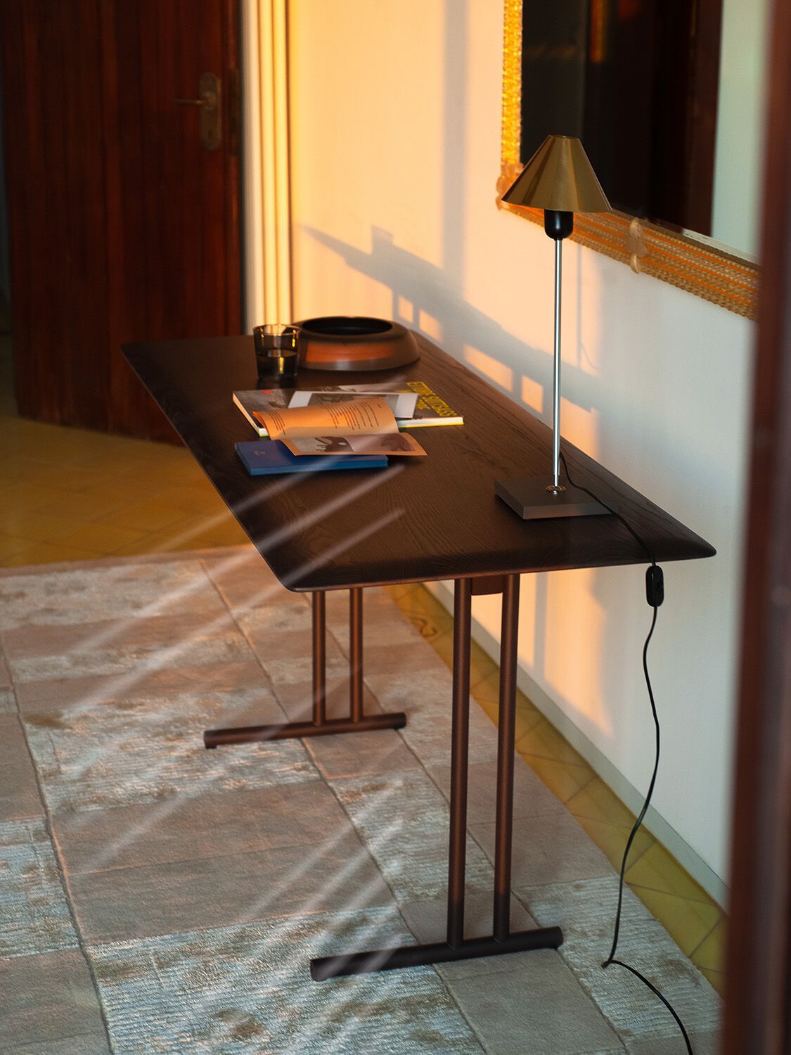 Письменный стол из ясеня и металла Potocco Graphic ARCH-00026908 - Вид №2