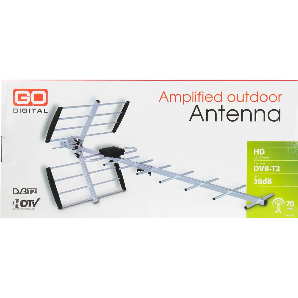 Антенна телевизионная наружная AV 9360 с усилителем GODIGITAL STLM-2117936 - Вид №7