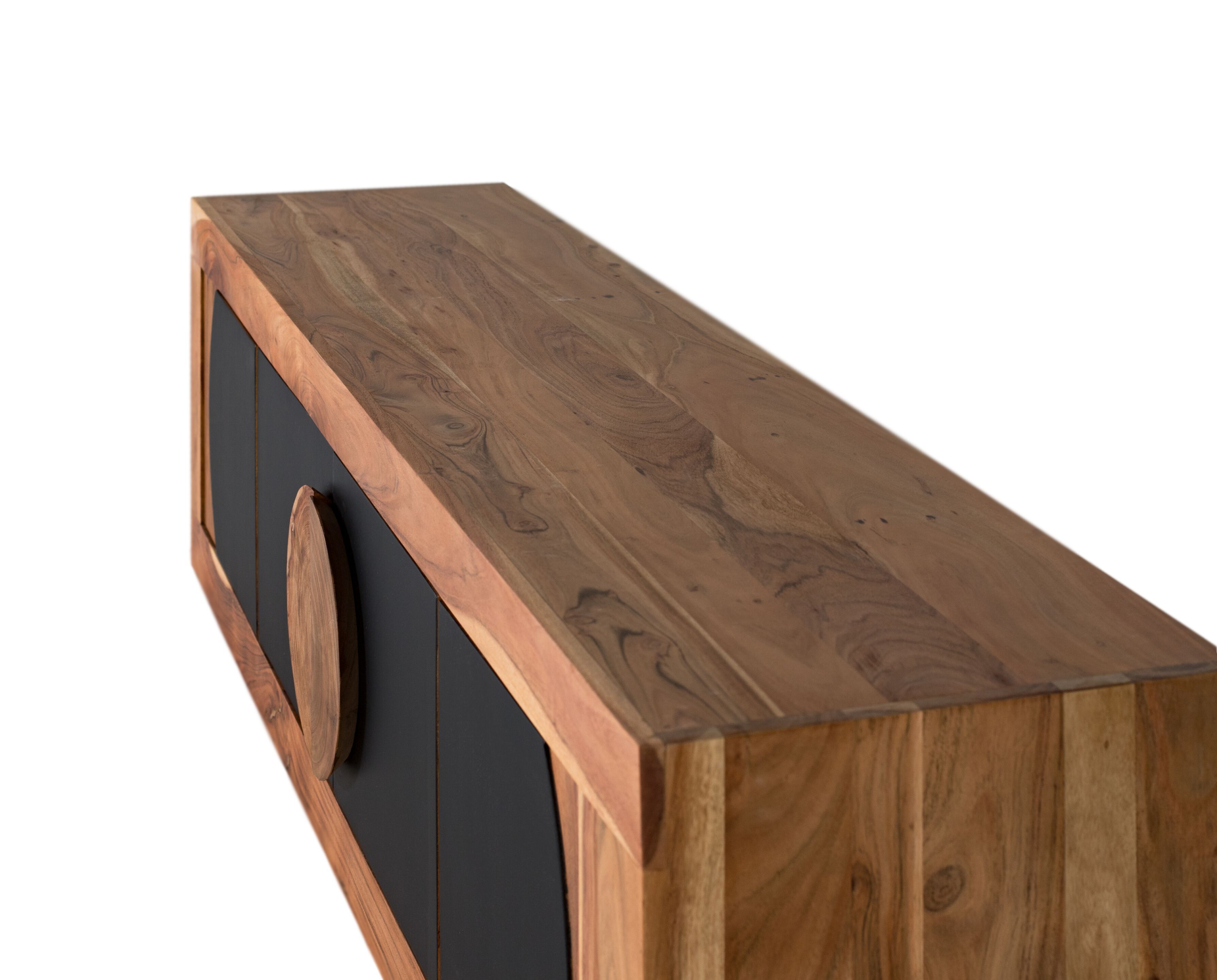 ТВ-шкаф из акации с распашными дверцами Giner y Colomer Essence ARCH-00074366 - Вид №5