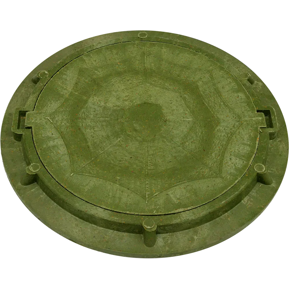 Полимерпесчаный люк колодца А15 Ø750 мм цвет зелёный Santreyd STLM-2109609