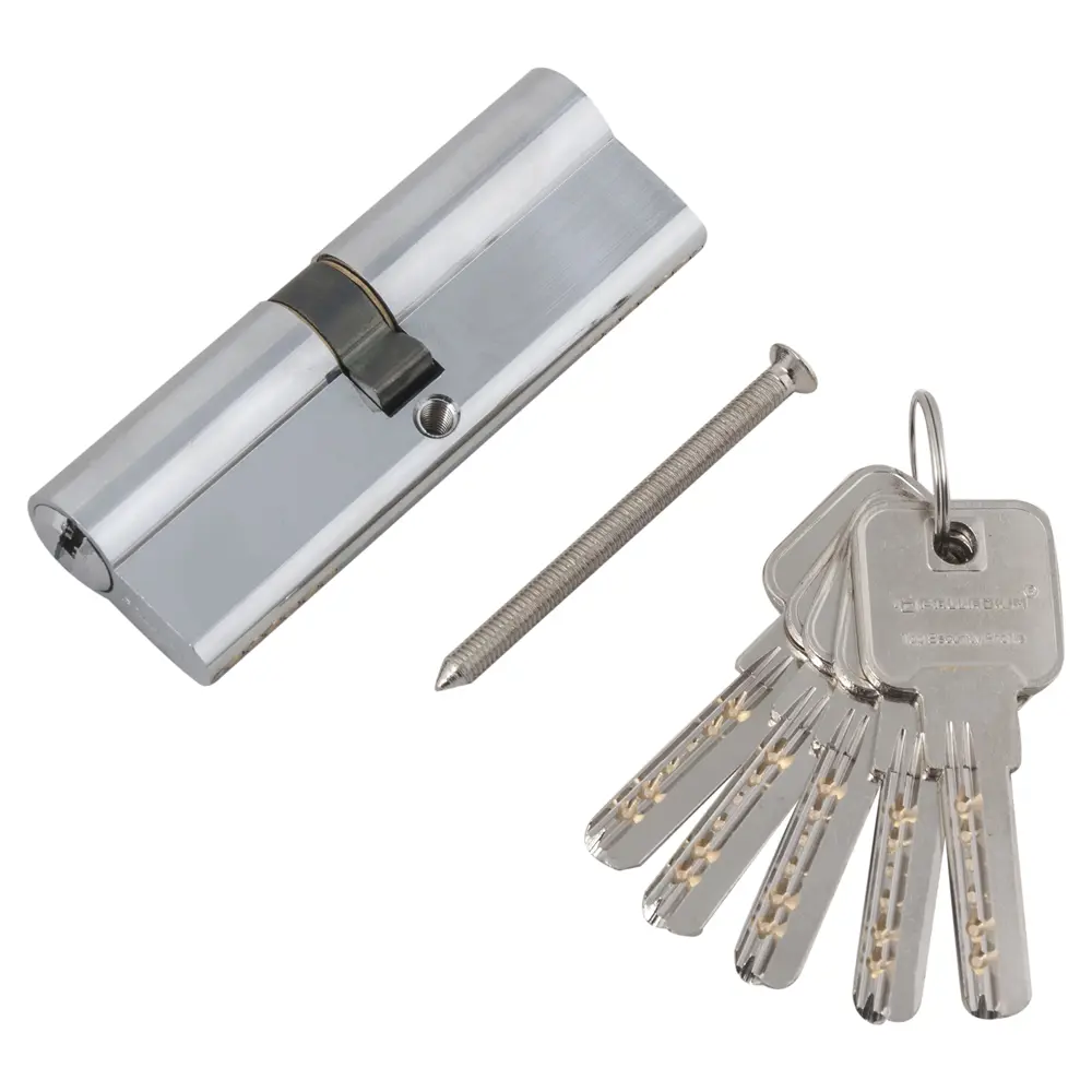 Цилиндр Palladium 90, 45x45 мм, ключ/ключ, цвет хром STLM-2119791 - Вид №1