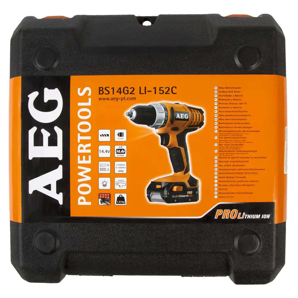 Шуруповерт AEG BS14GLi PRO, Li-ion 14,4 В, 1,5 Ач STLM-2155134 - Вид №4