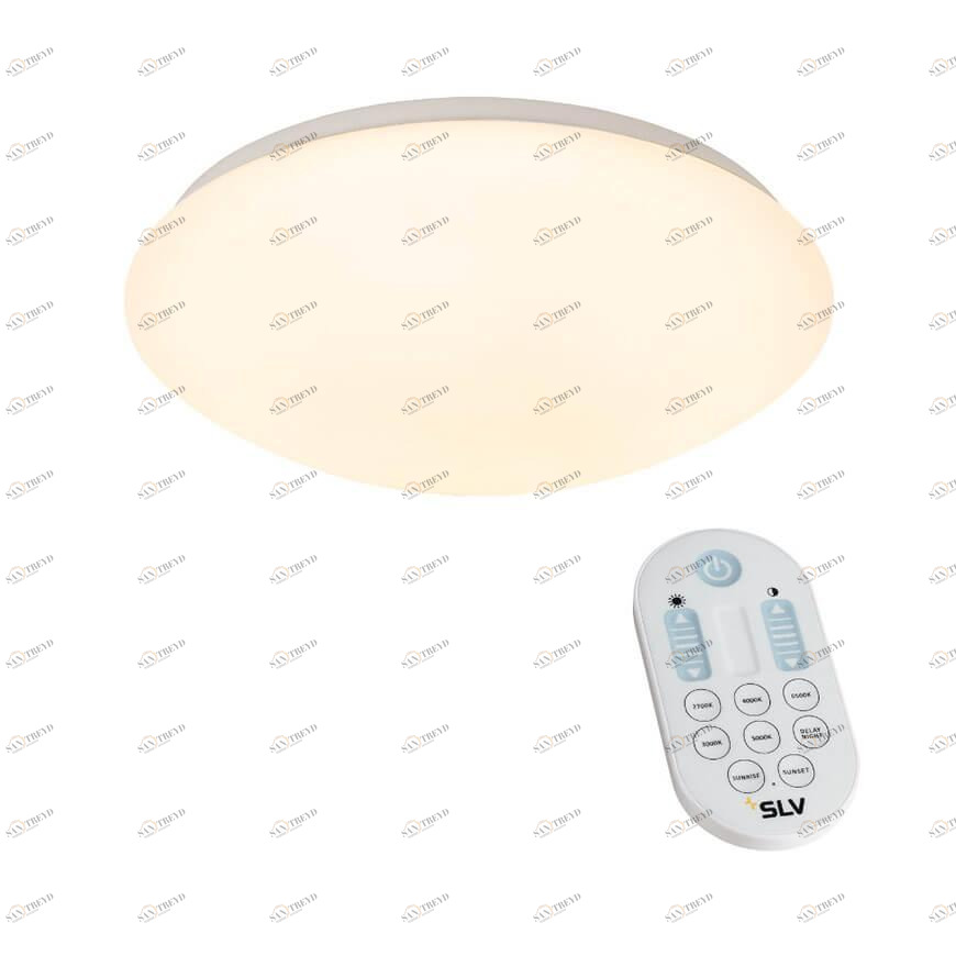 Потолочный светильник накладной с пультом белый Lipsy 134050 SLV LIPSY 00-3890407 Белый 