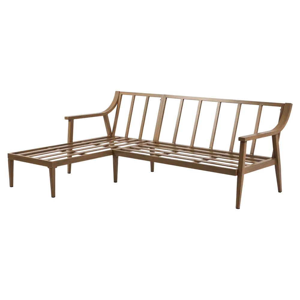 Набор садовой мебели для отдыха с подушками BEGINIA Komito Алюминий Стол, диван Бежевый; Коричневый STLM-2043319 - Вид №10