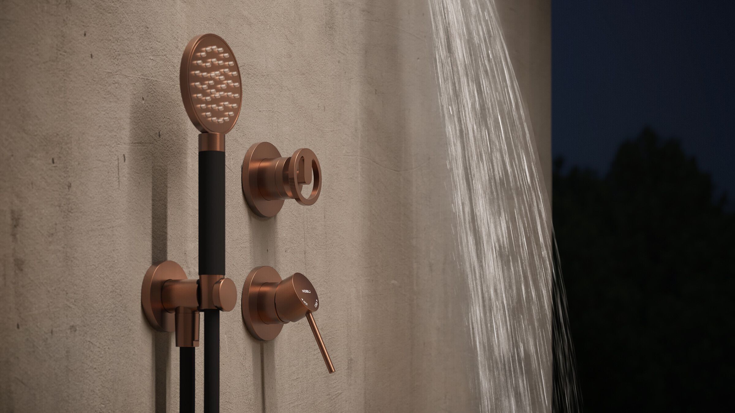 Однорычажный смеситель для душа с 2 отверстиями Nobili Sole ARCH-00077450 - Вид №1