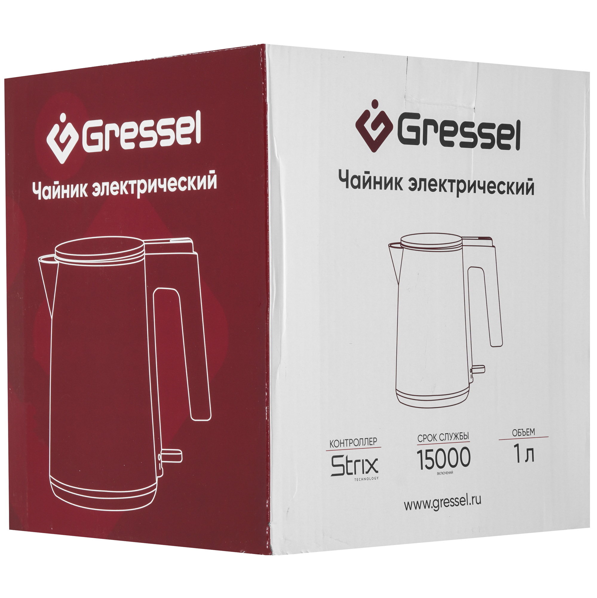 9284048 Электрочайник Gressel RGRK-1103 белый STDN-0142854 - Вид №6