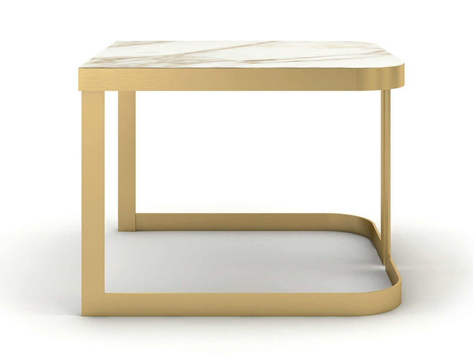 Мраморный квадратный низкий журнальный столик MARIONI ARCH-00093942