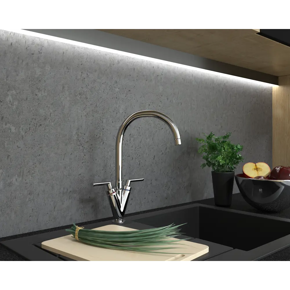 Смеситель для кухни Paini Neptune 34.5 см цвет хром STLM-2058442 - Вид №4