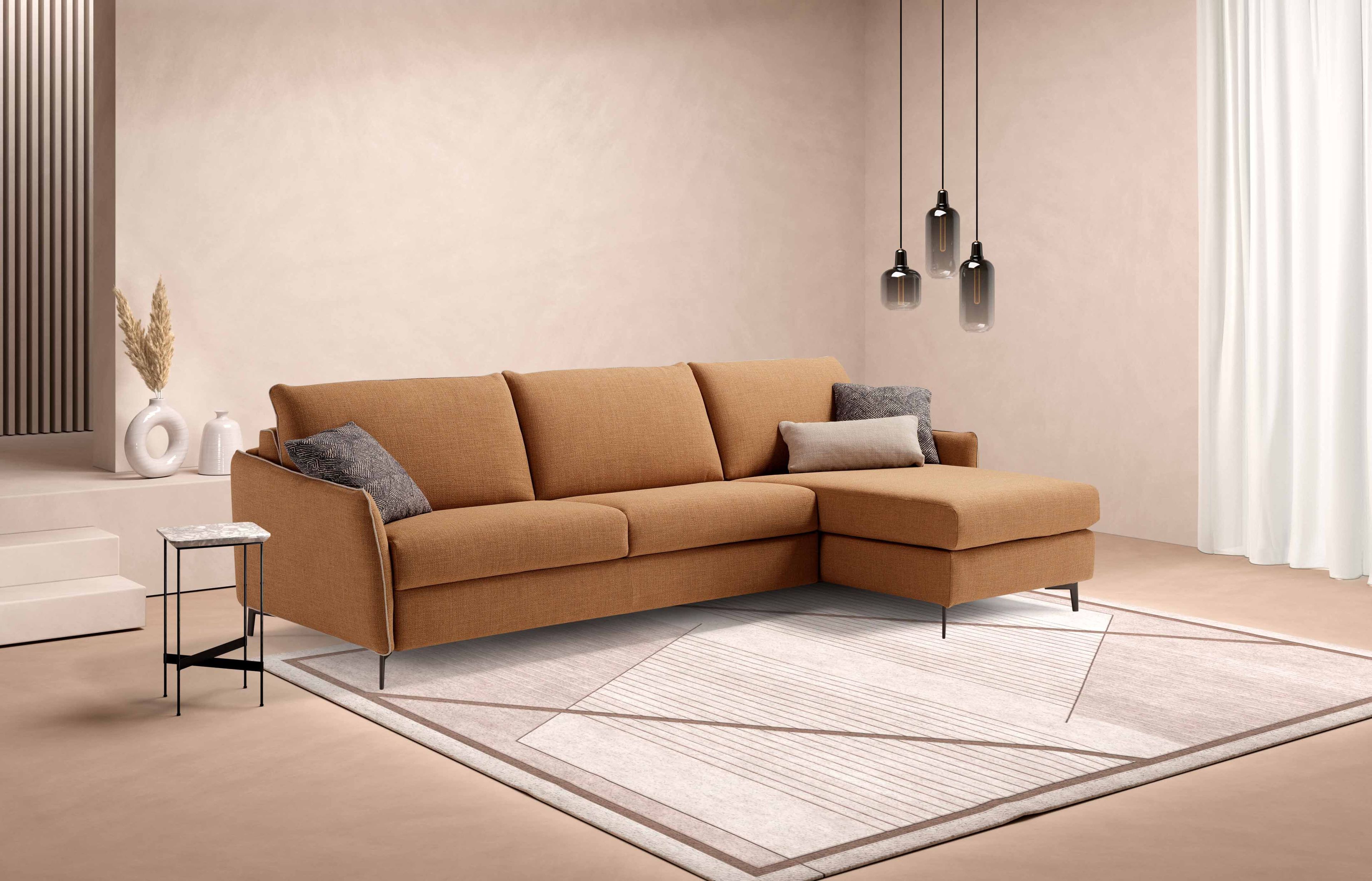 Двуспальный диван-кровать из ткани с полуостровом Dienne Salotti Views II ARCH-00085515 - Вид №3