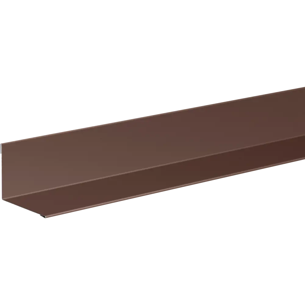 Планка для внутренних углов 100x100 мм 2 м 0.4 мм RAL 8017 коричневый OPTIMA STLM-2079163