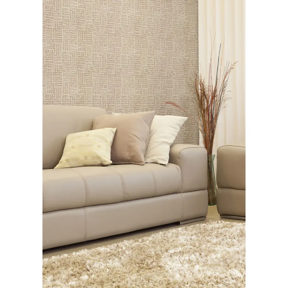 Обои флизелиновые Палитра Knitting бежевые 1.06 м 3292-22 STLM-2161496 - Вид №3