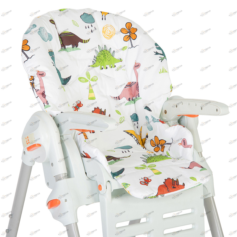 Съемный чехол для стульчика для кормления Dino VAMVIGVAM  281632 Красный;желтый;зеленый Santreyd 