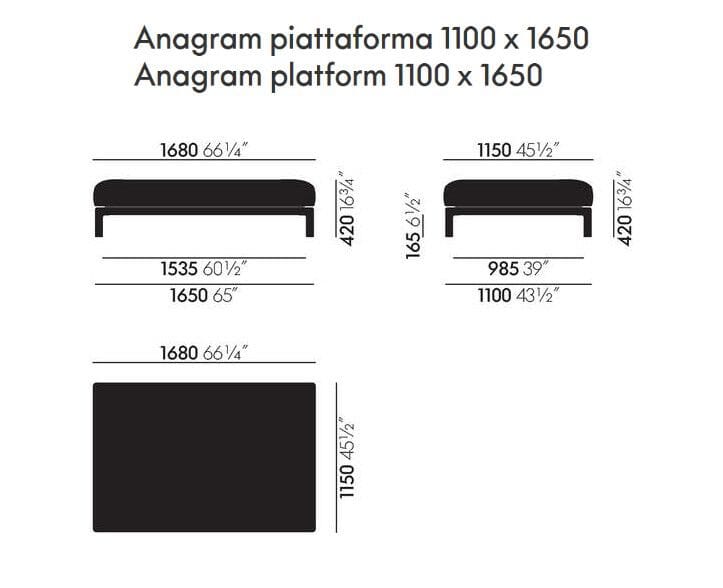 Секционный диван из ткани VITRA ANAGRAM ARCH-00000983 - Вид №24