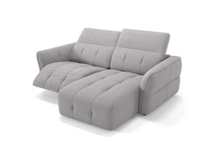 Тканевый диван с полуостровом