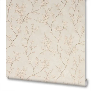 Обои флизелиновые Московская обойная фабрика Сакура бежевые 1.06 м 4038-2