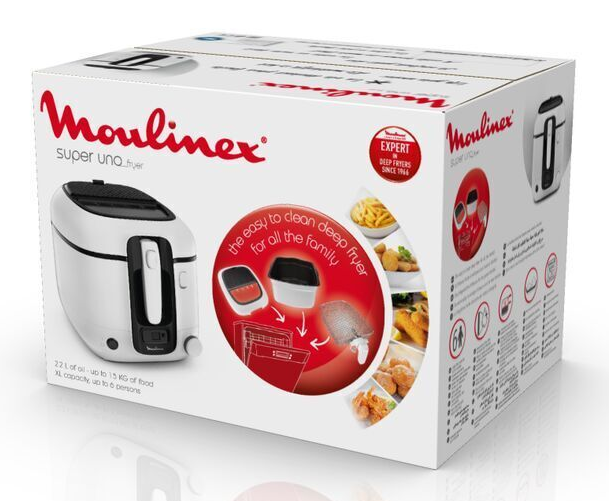 5608724 Фритюрница Moulinex Super Uno AM314010 белый STDN-0147894 - Вид №1