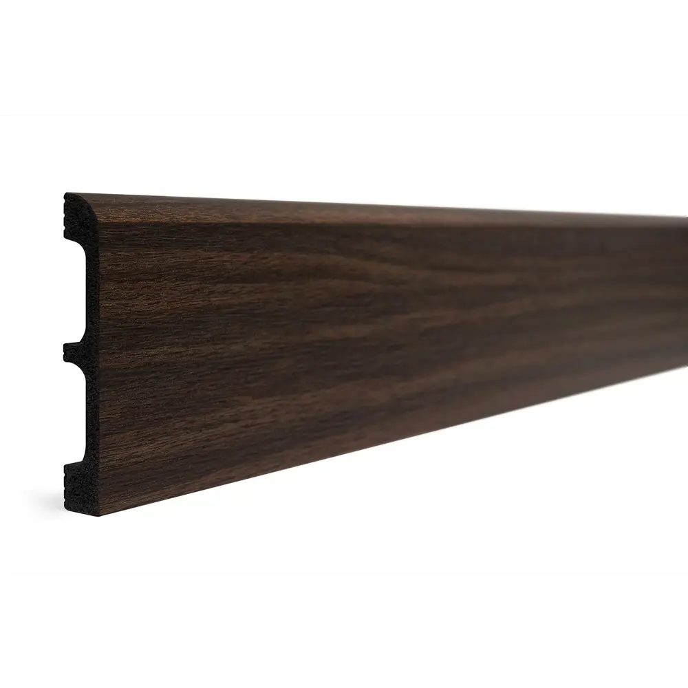 Молдинг настенный полистирол ударопрочный Decor-Dizayn 706-73 темный орех 80x13x2400 мм STLM-2032770