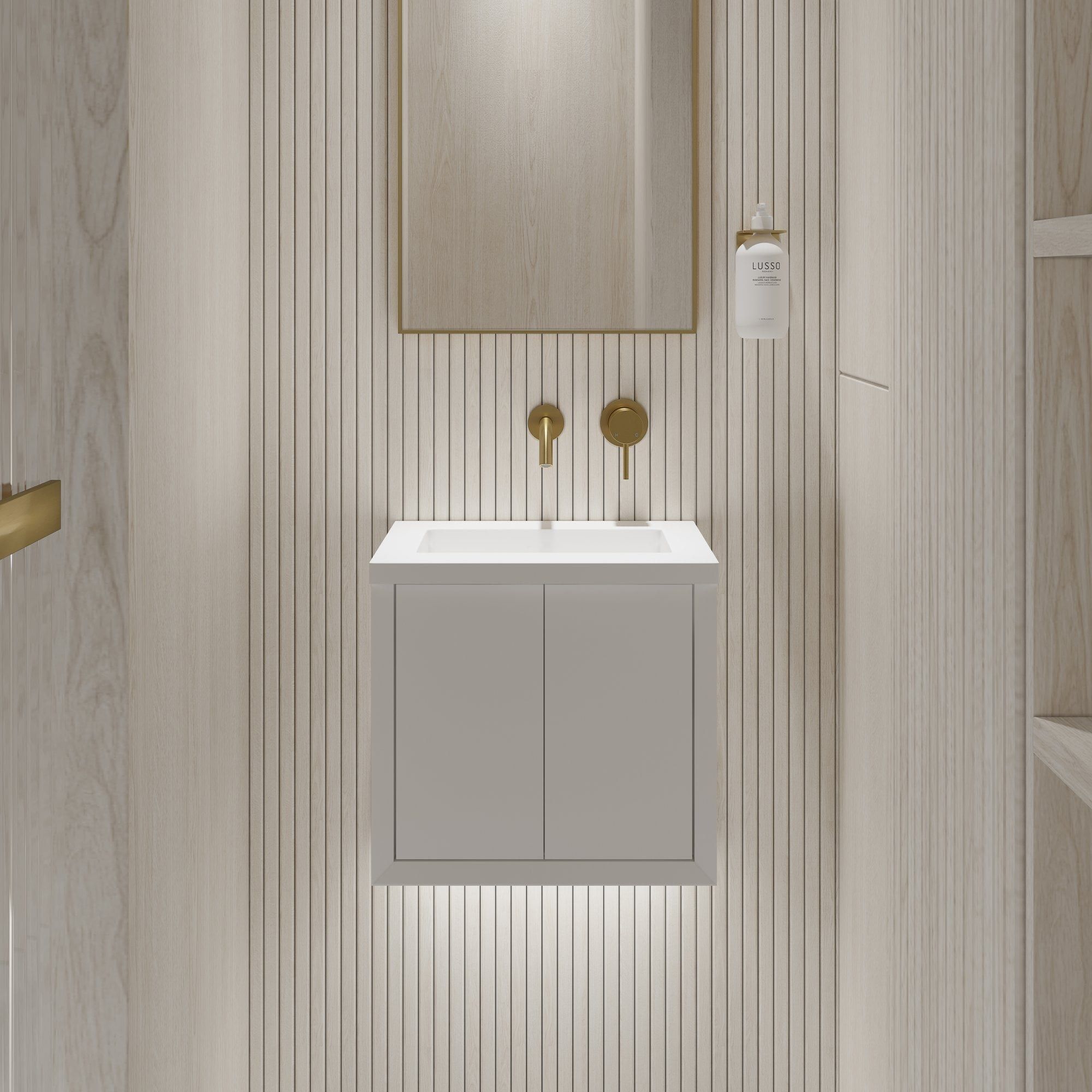 Одинарный умывальник из смолы со встроенным умывальником LUSSO Volini ARCH-00130849 - Вид №10