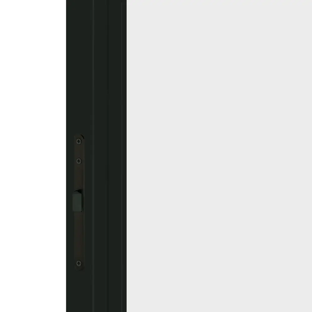 Дверь межкомнатная глухая обратного открывания с замком комплекте Invisible 60x200 см левая черная цвет белый 89382998 STLM-2073958 VELLDORIS  - Вид №1