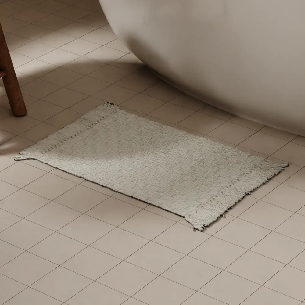 Коврик для ванной SWENSA Greece - комфорт и безопасность в белом цвете 89392222 STLM-1572542