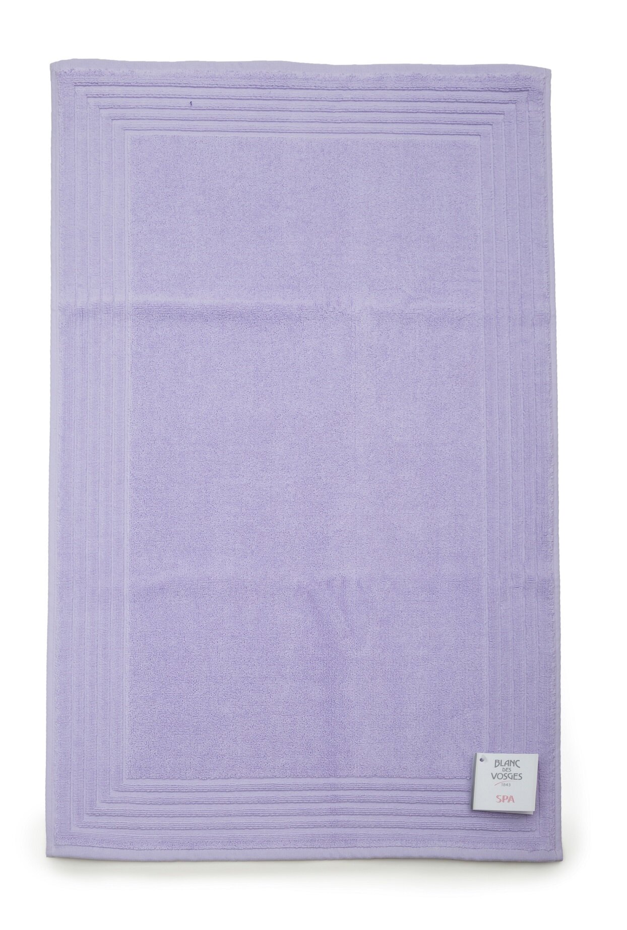 MAT_UNI_LIL Коврик для ванной lilas лиловый 50/90 хлопок 1000 гр/м2 Blanc des Vosges Santreyd 