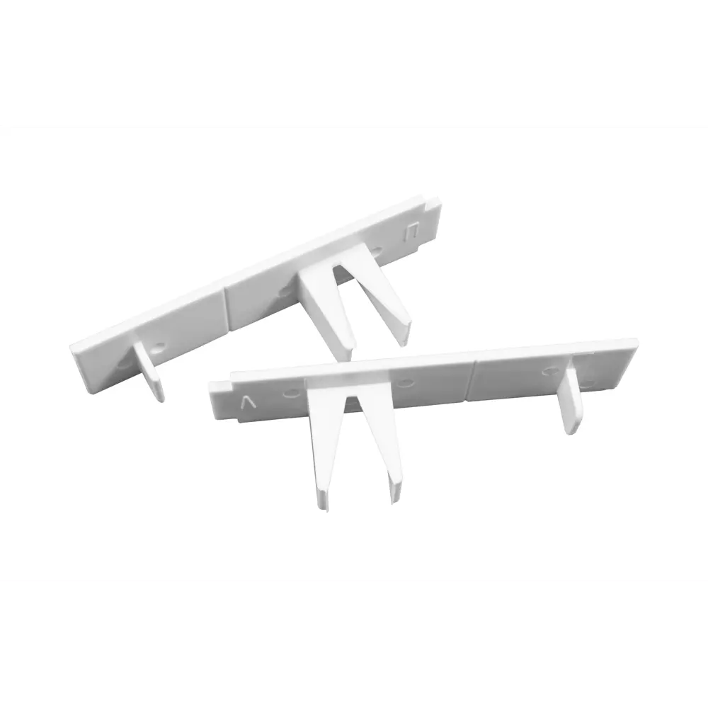 Заглушка для двухрядного карниза пластик цвет белый 12 см KREAFORTA STLM-2040641