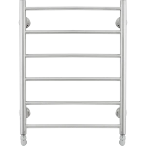 Полотенцесушитель водяной лесенка Вармо Ригель 64x53 см нижняя подводка 1" нержавеющая сталь цвет серебристый