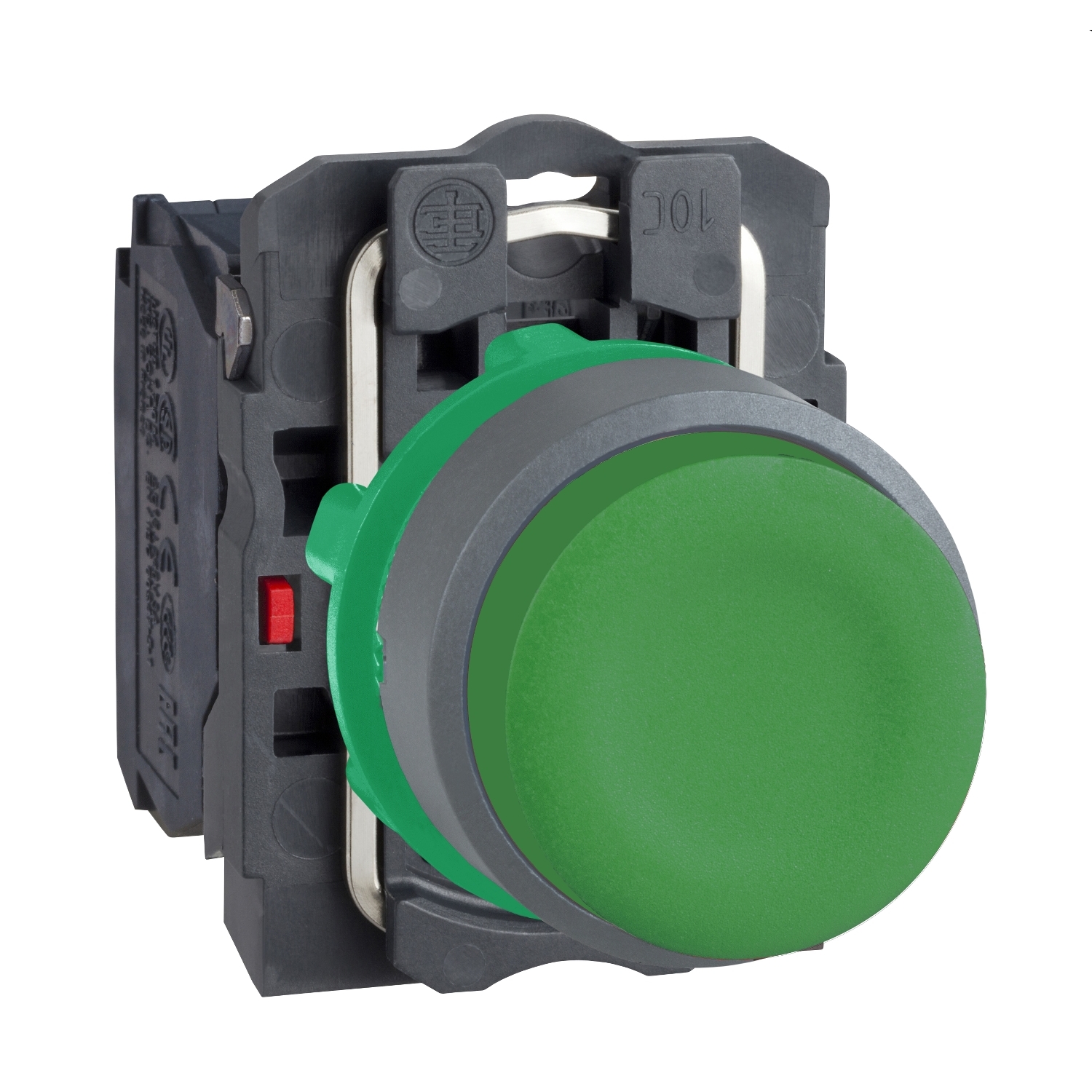 XB5AP31C0 КНОПКА 22ММ ЗЕЛЕНАЯ С ВОЗВРАТОМ, ЗАЩИТА, ЗАПОДЛИЦО, 1НЗ, ПЛАСТИК C0 Schneider Electric Harmony XB5 