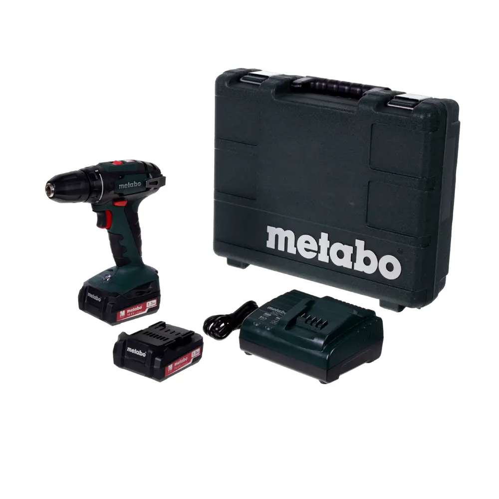 Шуруповерт аккумуляторный Metabo BS 14.4, 14.4 В Li-ion 2х1.3 Ач STLM-2197126 - Вид №3