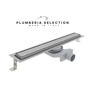 Трап для душа Plumberia selection PST90MT комбинированный затвор 6x90 см нержавеющая сталь