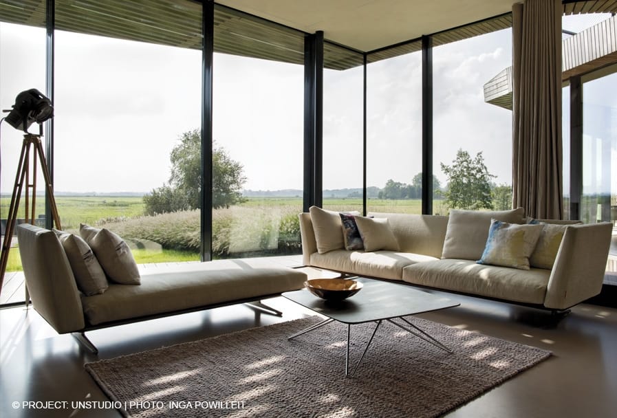 3-местный тканевый диван Flexform ARCH-00080206 - Вид №1