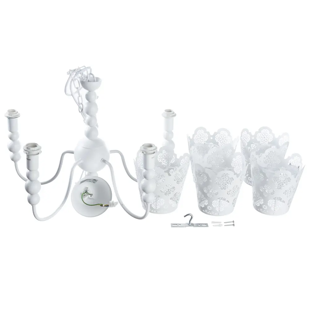 Люстра Maestro 5xE14x40 Вт, металл, цвет белый 14237244 STLM-2196396 Arte Lamp  - Вид №6