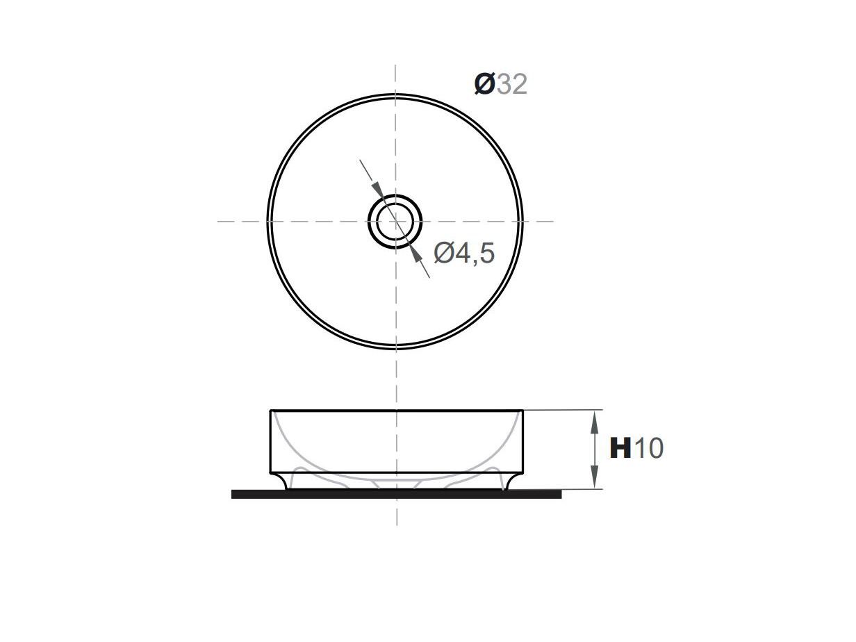 Круглая столешница из твердой поверхности Inbani ARCH-00111889 - Вид №4