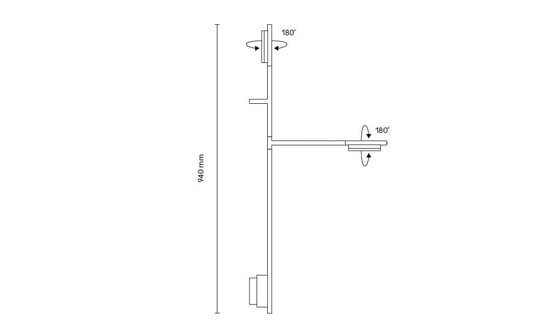 Регулируемый светодиодный настенный светильник Grupa Igram ARCH-00103611 - Вид №9