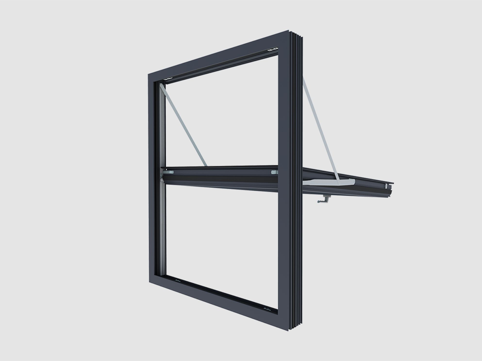 Алюминиевое парящее окно QFORT Stars ARCH-00018580