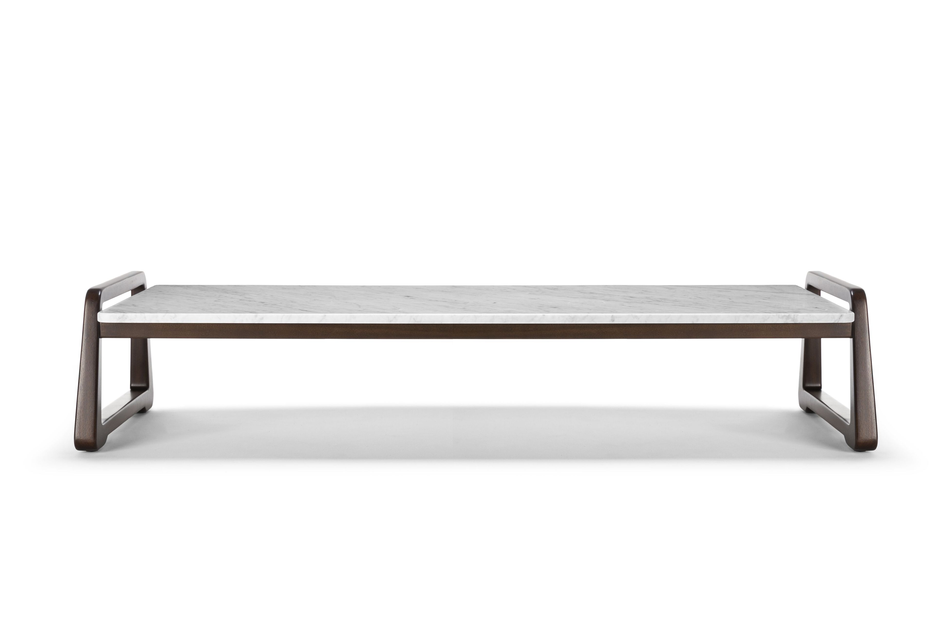 Низкий прямоугольный журнальный столик из каррарского мрамора Exteta Sunset ARCH-00043674 - Вид №1