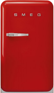 FAB10RRD5 Холодильник / отдельностоящий однодверный холодильник, стиль 50-х годов, 54,5 см, красный, петли справа SMEG