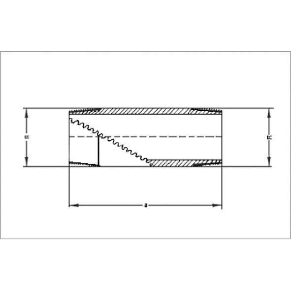 13530112200 SANHA 3530 PURAFIT удлиненный ниппель 11/2x200 мм  - Вид №1