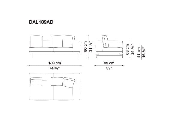 Кожаный диван B&B Italia док ARCH-00130675 - Вид №114